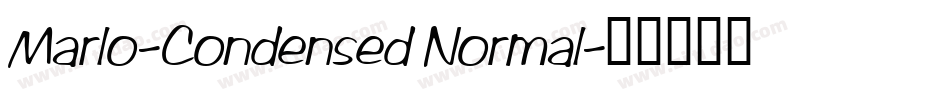 Marlo-Condensed Normal字体转换